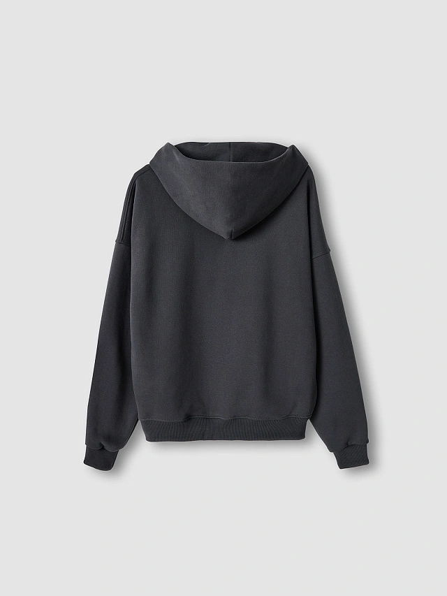 Толстовка женская серая на молнии - 9