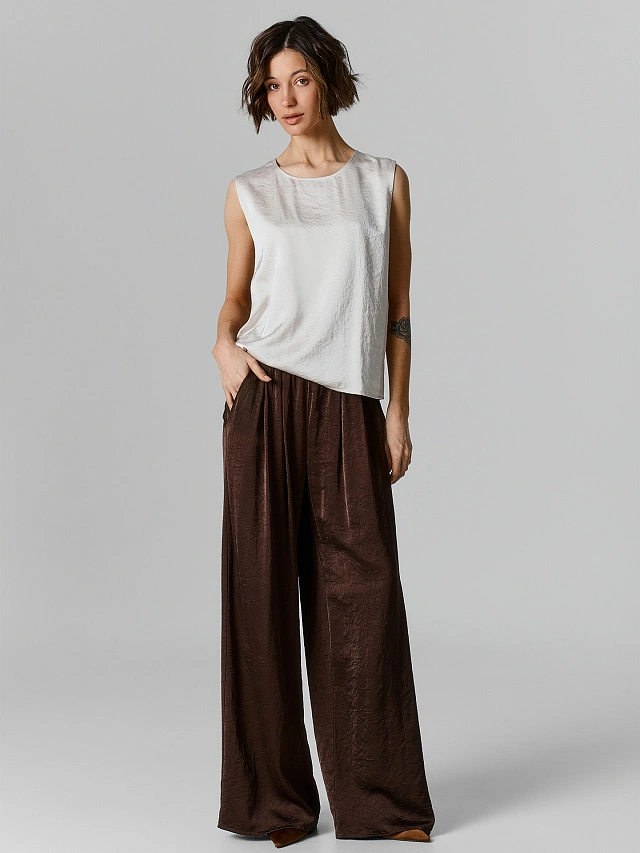 Брюки женские коричневые - 5