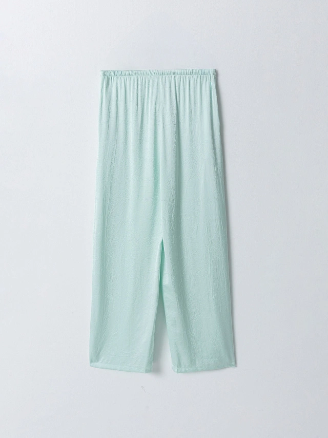 Брюки женские прямые мятные - 5