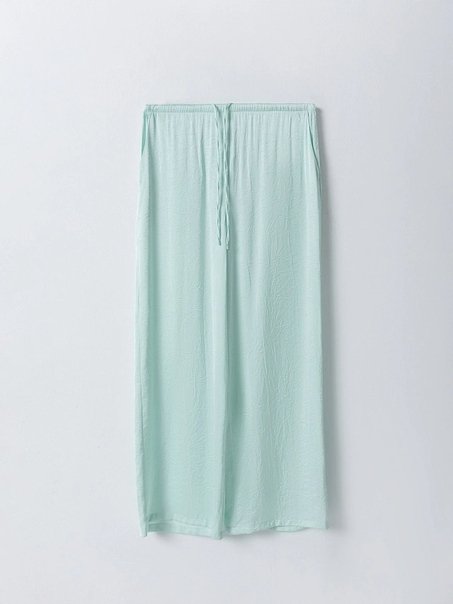 Брюки женские прямые мятные - 6