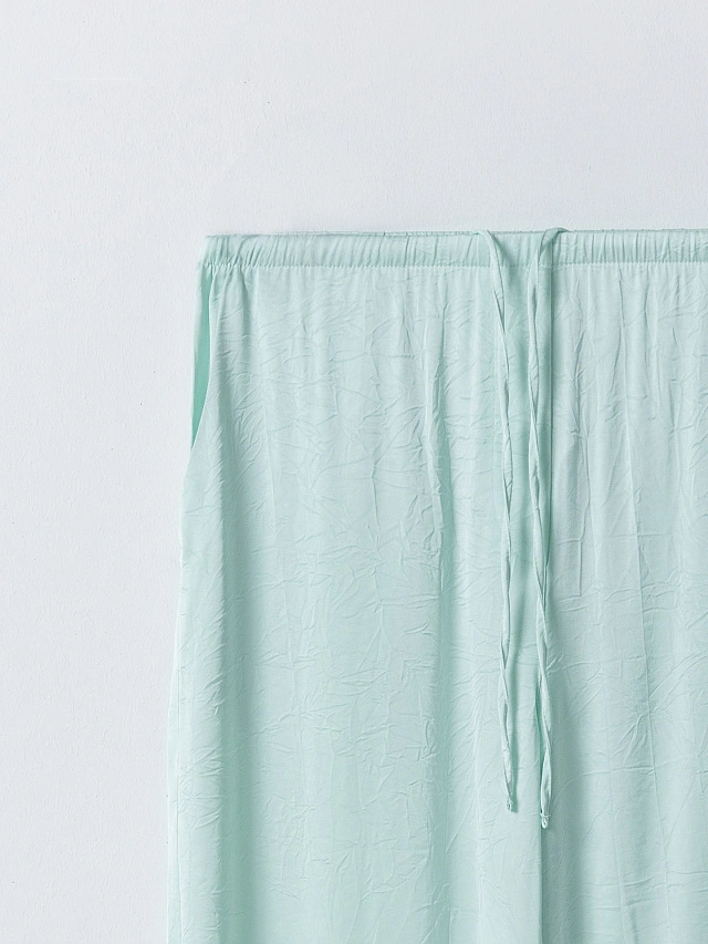 Брюки женские прямые мятные - 7