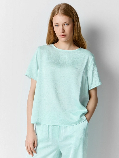 картинка Блузка женская мятная  от магазина стильной одежды Mark Formelle