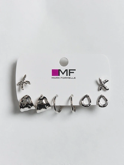 картинка Серьги гвоздики в наборе, 4 пары от магазина стильной одежды Mark Formelle