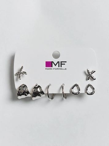 Серьги гвоздики в наборе, 4 пары