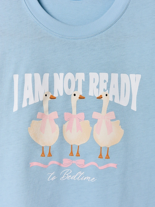 Комплект домашний для девочек голубой - 5