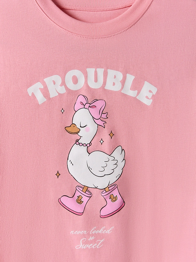 Комплект домашний для девочек розовый - 5