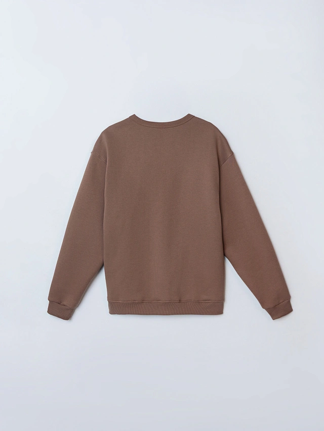 Теплый комплект женский коричневый с начесом - 6