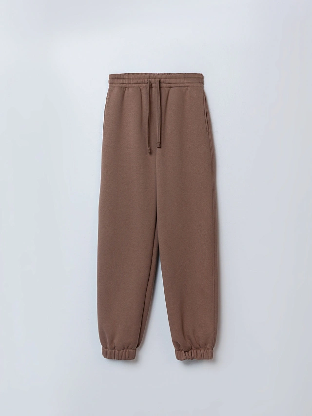 Теплый комплект женский коричневый с начесом - 7