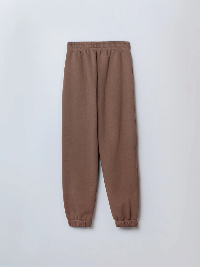 Теплый комплект женский коричневый с начесом - 9