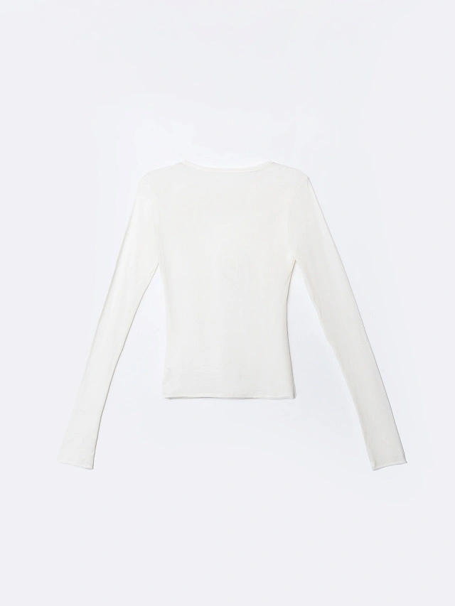 Лонгслив женский бежевый - 6