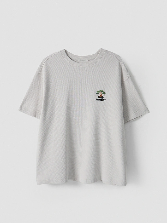 Футболка прямая мужская белая - 4