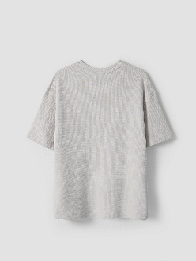 Футболка прямая мужская белая - 8