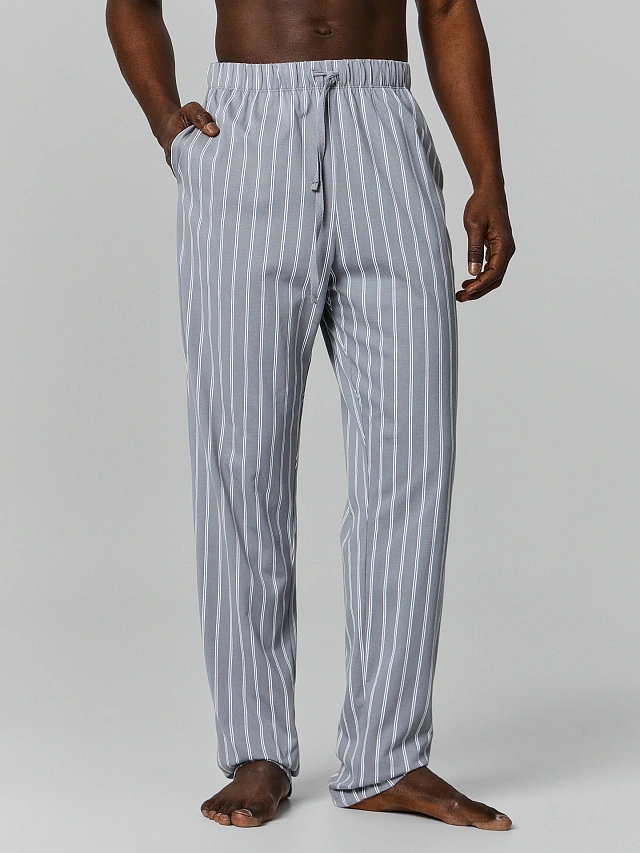 Брюки домашние мужские в полоску - 2