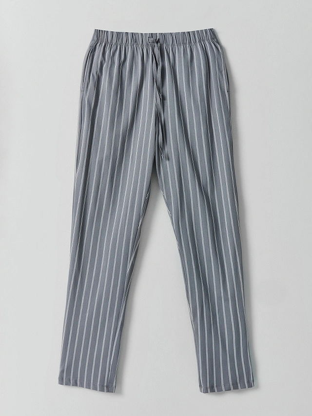 Брюки домашние мужские в полоску - 4