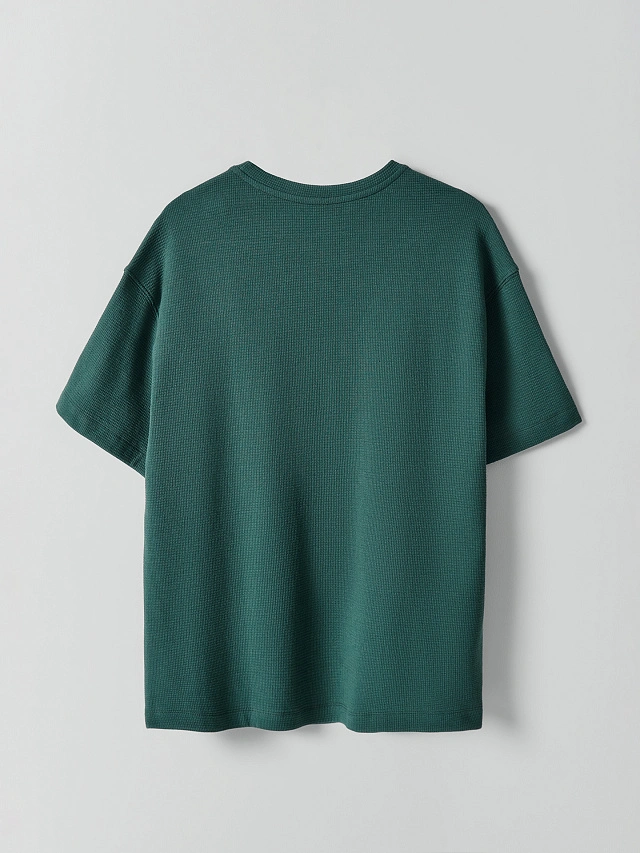 Футболка мужская прямая зеленая - 6