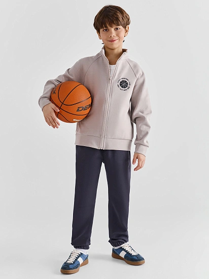 картинка Брюки джоггеры для мальчиков серые от магазина одежды для мальчиков от бренда Mark Formelle