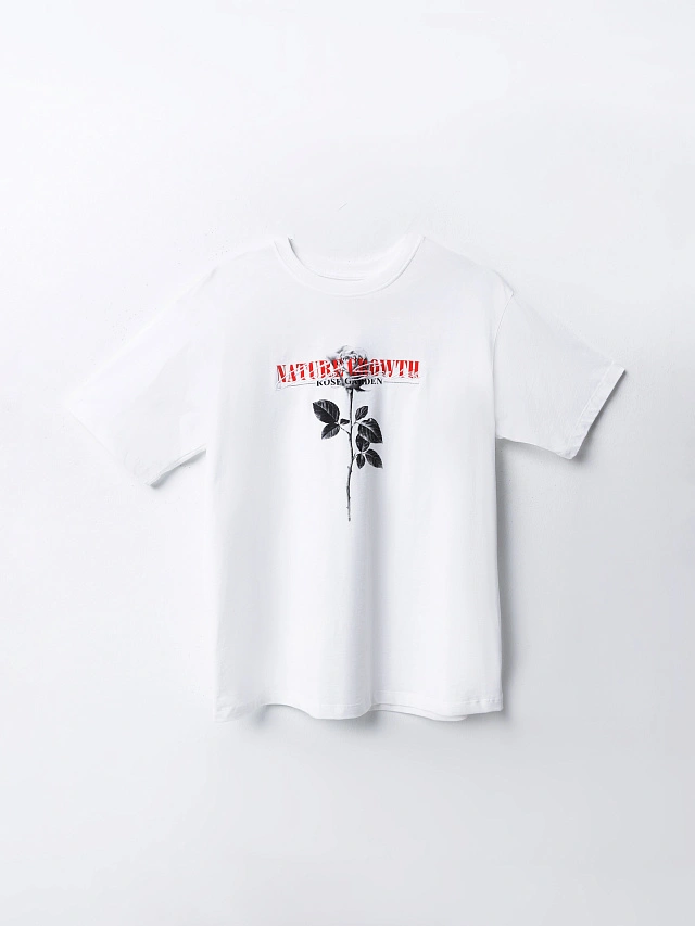 Футболка оверсайз женская белая - 5