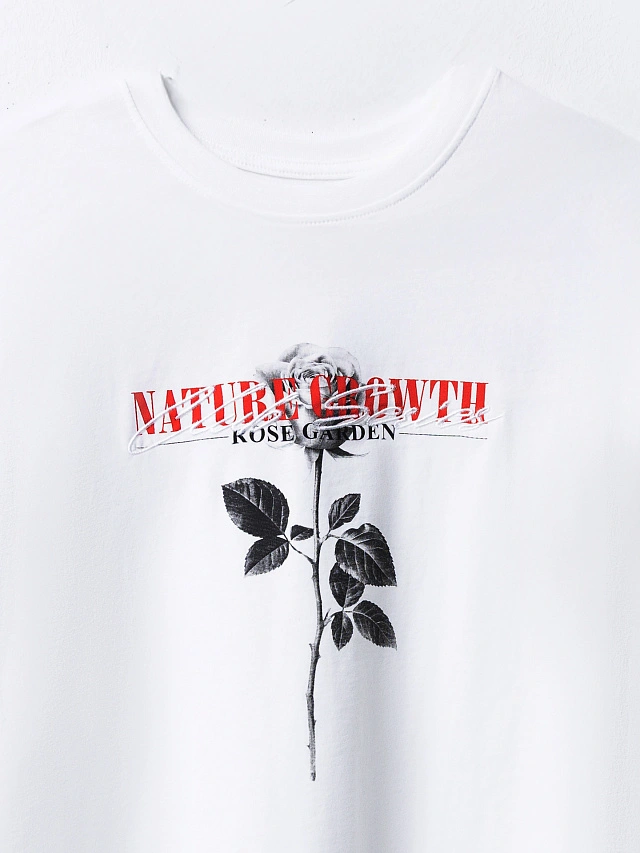 Футболка оверсайз женская белая - 6