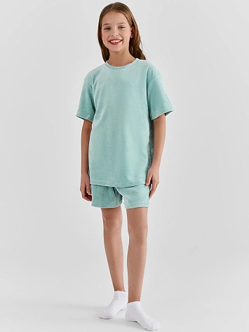 Комплект для девочек (джемпер, шорты)