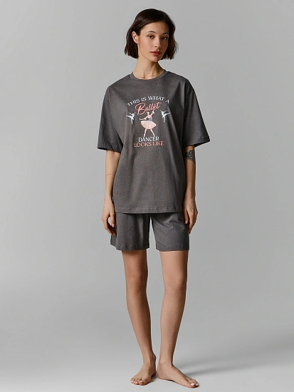 картинка Комплект домашний женский серый  от магазина стильной одежды Mark Formelle