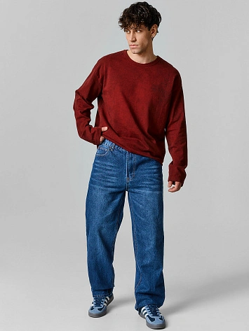 Джинсы прямые мужские синие