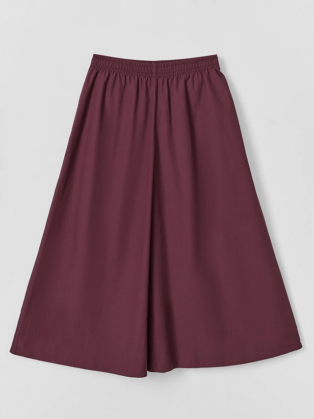 Брюки кюлоты женские бордовые - 6