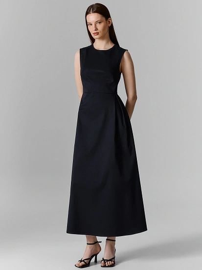 картинка Сарафан полуприлегающий женский черный от магазина стильной одежды Mark Formelle