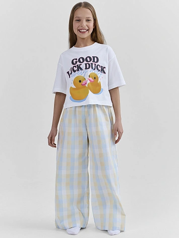 Комплект домашний для девочек свободного кроя