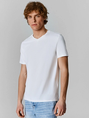 Футболка базовая мужская белая