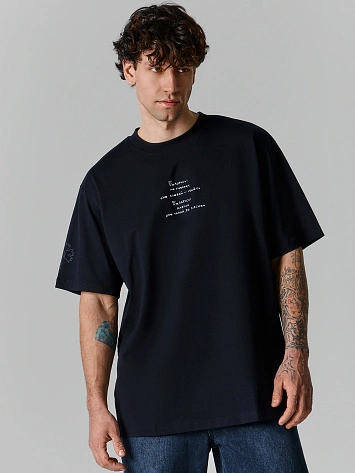 Футболка мужская черная с надписью "беларусы кажуць"