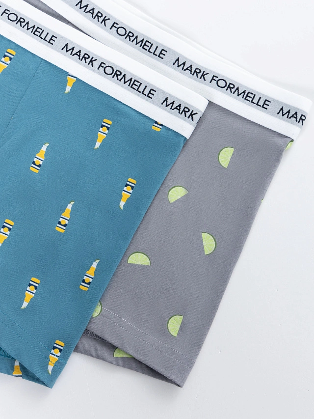 Трусы боксеры мужские в наборе, 2 шт - 10