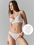 Трусы слипы женские из сетки в наборе, 3 шт