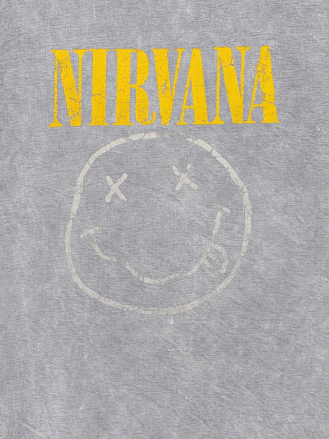 Футболка мужская серая "Nirvana" - 6