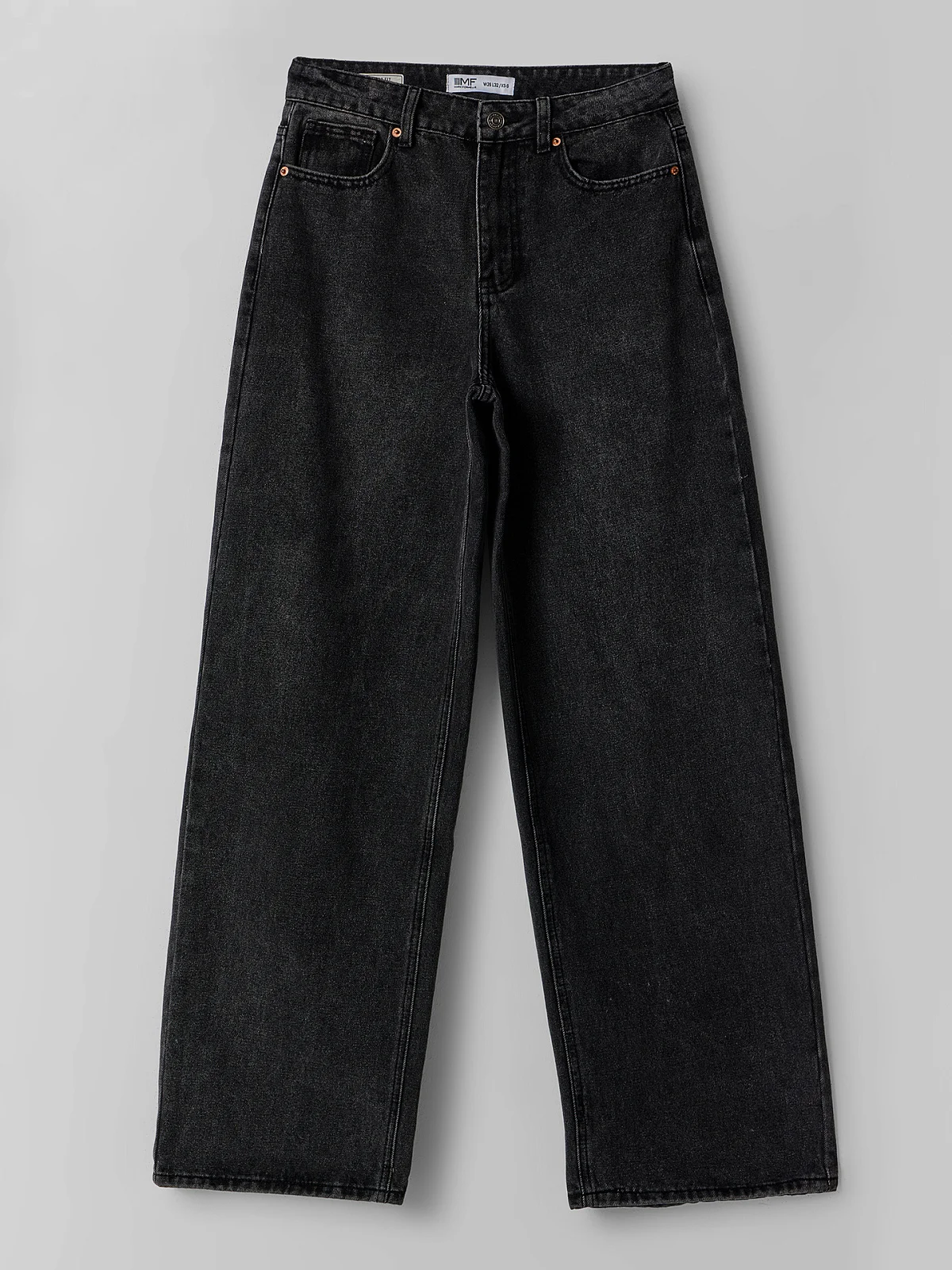 Джинсы baggy fit женские серые - 5