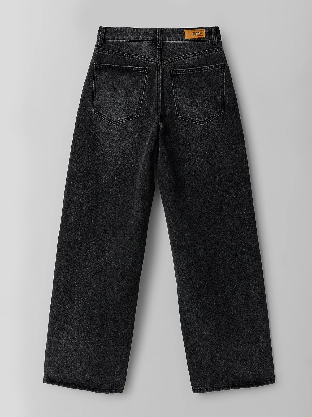 Джинсы baggy fit женские серые - 7