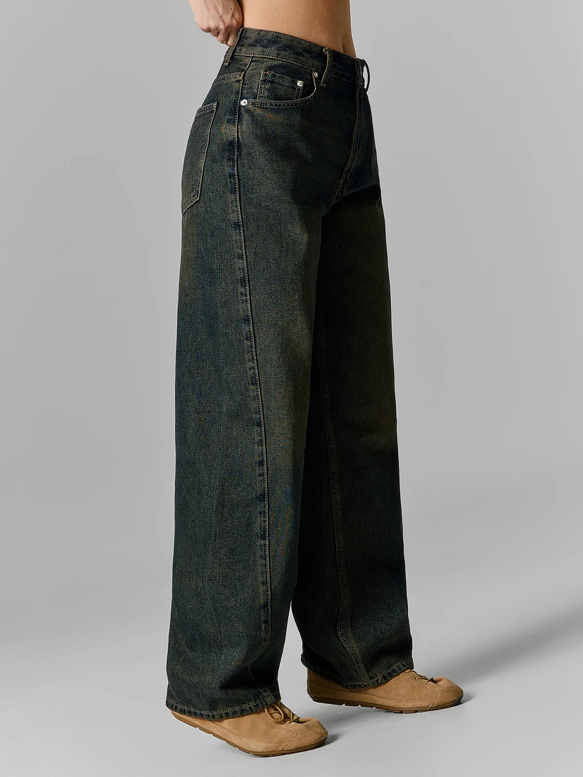 Джинсы barrel fit женские