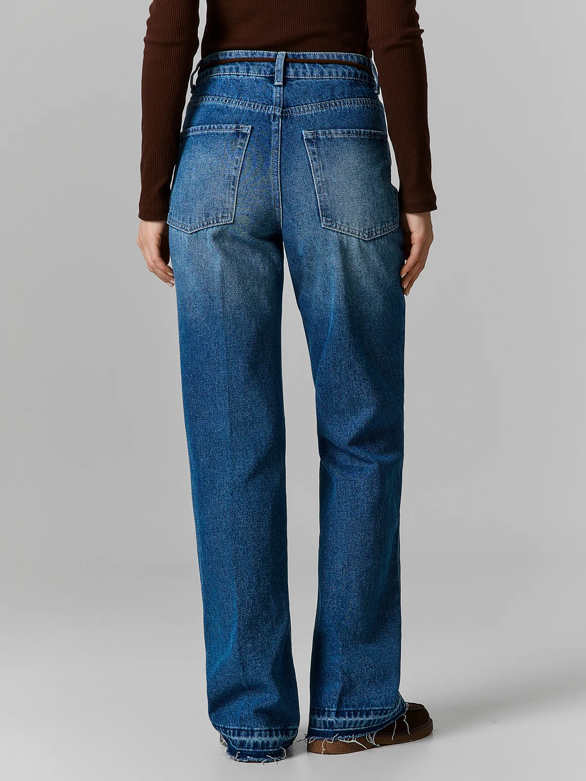 Джинсы Flare fit синие женские