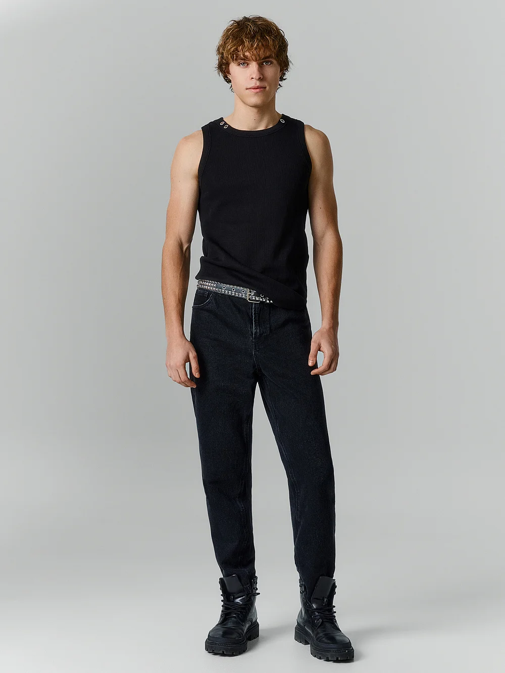 Джинсы Loose fit мужские черные