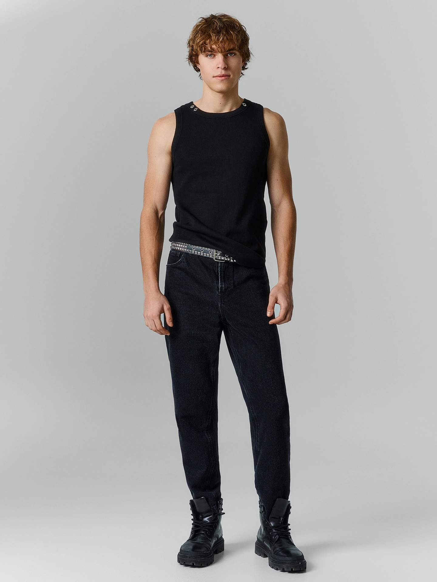 Джинсы Loose fit мужские черные