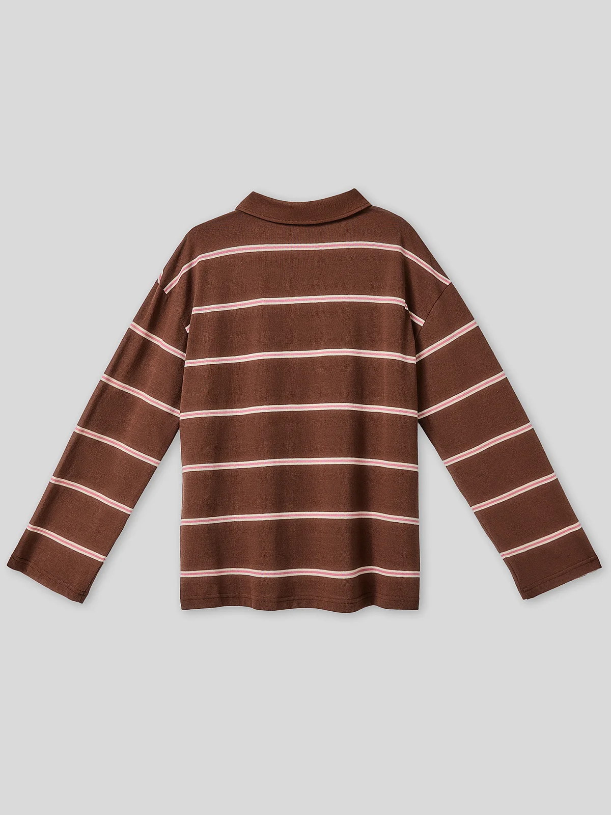 Поло женское коричневое с длинным рукавом